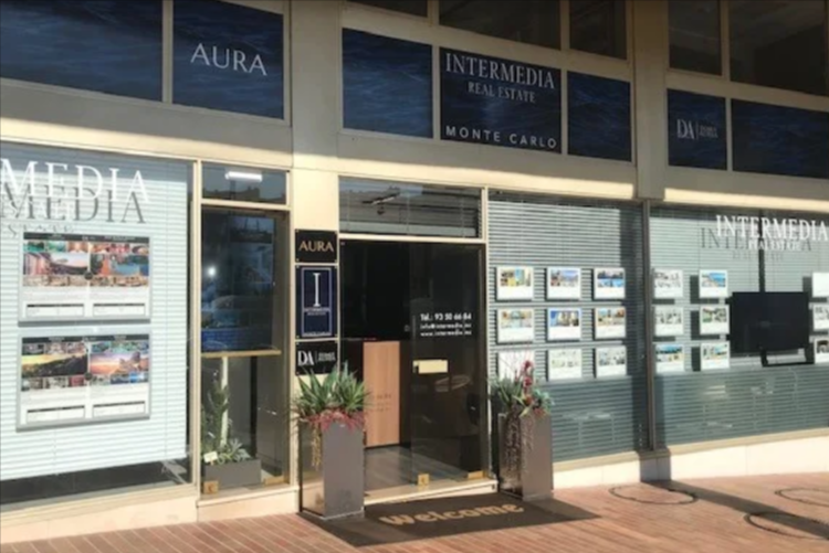 Intermedia Real Estate Monaco office exterior with new branding applied
